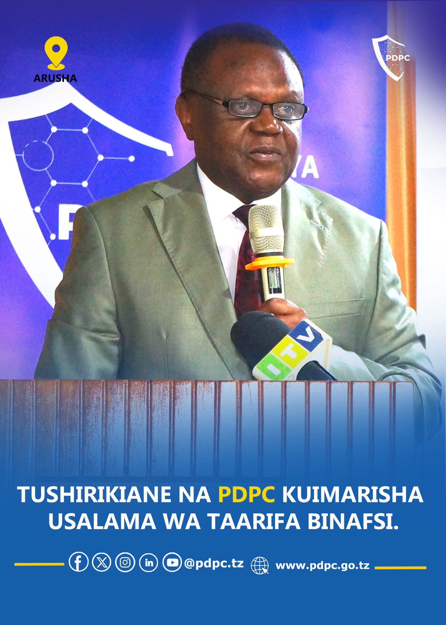 TUSHIRIKIANE NA PDPC KUIMARISHA USALAMA WA TAARIFA BINAFSI