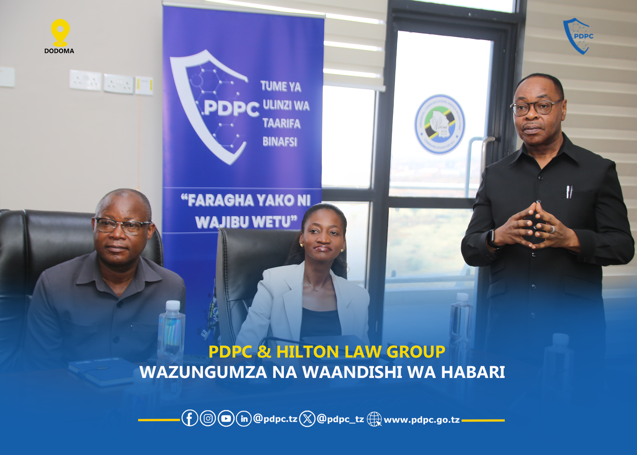 PDPC NA HILTON LAW GROUP WAKUTANA NA WAANDISHI WA HABARI …